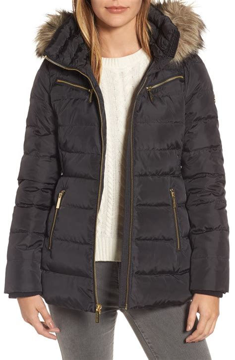 michael kors puff jacket removablehood mens|Michael Kors men's jacket fleece.